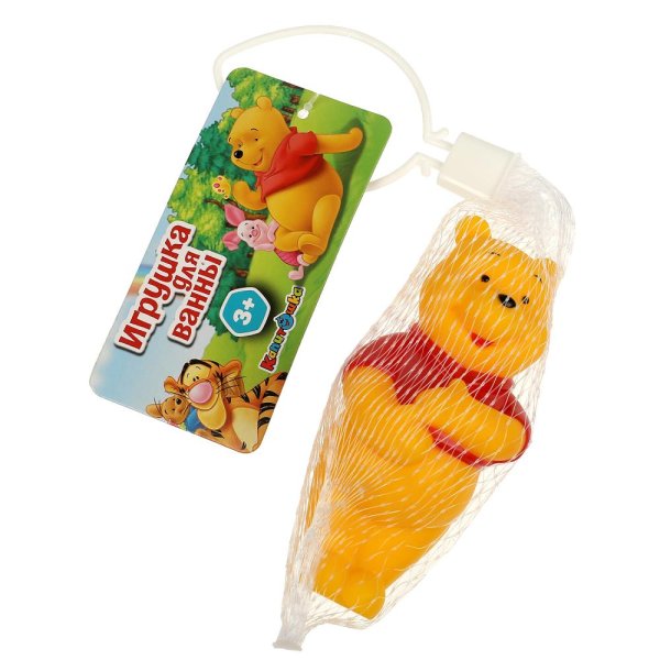 Игрушка пластизоль для ванны винни, в сетке КАПИТОШКА в кор.2*144шт