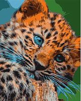 Lori Набор для творчества Картина по номерам Леопардовый котенок / разноцветный