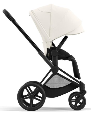 Коляска Cybex Priam IV Matt Black 2 в 1 спал.блок (Off White)