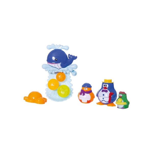 Abtoys Игрушки для ванной "Веселое купание" в наборе с аксессуарами (5 предметов)