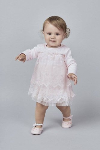 Choupette Платье кружевное розовый / рост 62