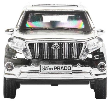 Технопарк Металлическая модель «Toyota Land Cruiser Prado» / цвет серебристый хром