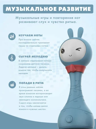 Музыкальная игрушка Умный зайка® alilo R1. Цвет: синий. 