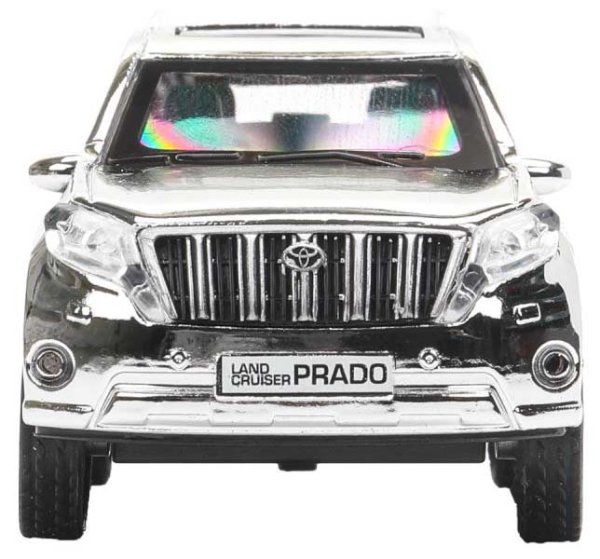 Технопарк Металлическая модель «Toyota Land Cruiser Prado» / цвет серебристый хром