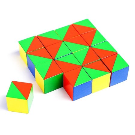 Лесная мастерская Кубики Сложи картинку / разноцветные