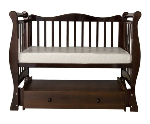 Bambini Moretti Кроватка "Амадеа" универсальный маятник / цвет темный