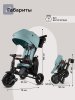 (м)Велос.трехкол.Qplay SPRINTER S MAX Mint (Lux/Black) (Mint)