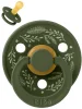 Пустышка латексная BIBS Colour Holiday - Leaf -  Hunter Green/Sage, 0+ месяцев.