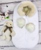 Argo Baby Конверт меховой "Кокон" / цвет белый