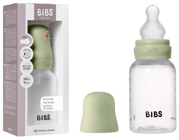 Bibs Бутылочка для кормления с силиконовой соской Sage, 150 мл