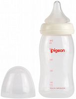 Бутылочка для кормления PIGEON Перистальтик Плюс премиальное стекло, 240 мл.					