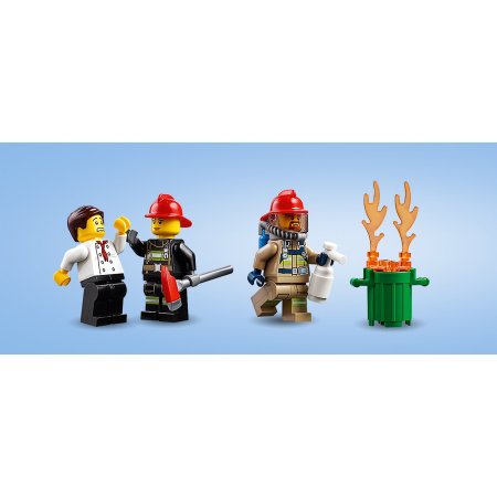 Lego city fire конструктор пожар в бургер-кафе / разноцветный