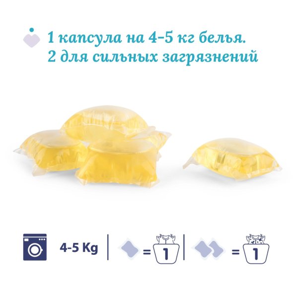 Chicco капсулы для стирки 0+ для детского белья 20 штук Sensitive
