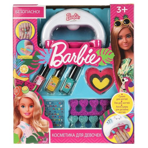 Милая леди Косметика для девочек Барби (сушка, лак для ногтей, аксессуары для дизайна)