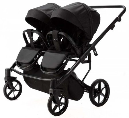 Adamex Коляска для двойни 2 в 1 Leo Duo / цвет черный