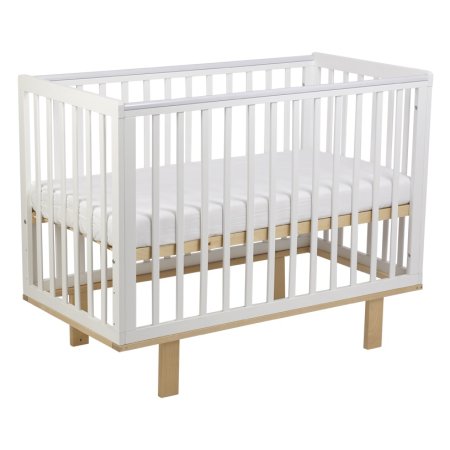 Polini kids Кроватка детская Simple 340 / белый- натуральный