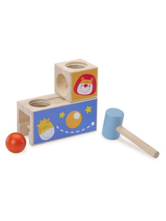  Логическая игрушка-стучалка с шариком "Сафари"