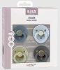 Bibs Набор латексных пустышек Studio Colour, 0+ месяцев Petrol, Sage, Baby Blue, Iron