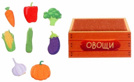 Zabiaka Развивающий набор из фетра «Овощи»