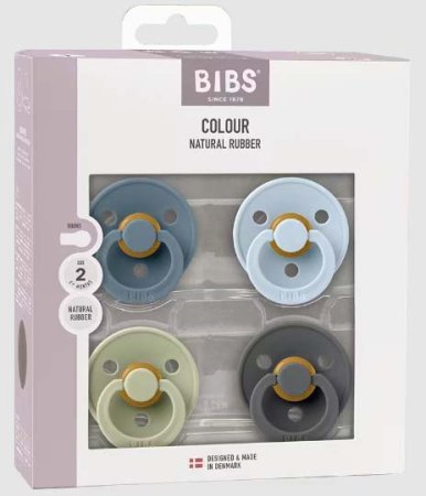 Bibs Набор латексных пустышек Studio Colour, 0+ месяцев Petrol, Sage, Baby Blue, Iron