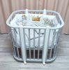 Incanto Кроватка-трансформер Nuvola Lux / цвет серый, стойки белые