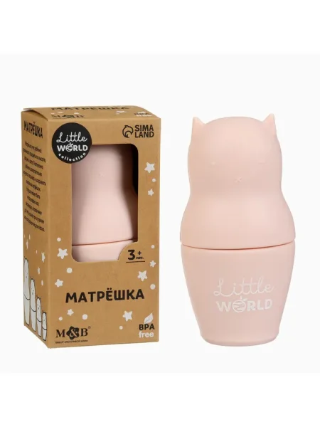 Развивающая игрушка «Котик-матрешка», пищевой силикон, Mum&Baby  9912630