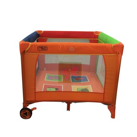 детские Детский манеж квадратный Urban Baby: CUBE: Animals / 1 уровень / оранжевый