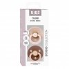 Набор пустышек латексных BIBS Studio Colour, 2 шт. - Fusion - Blush/Woodchuck mix, 18+ мес.