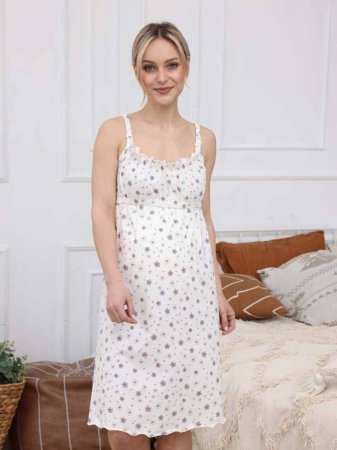 Hunny mammy Комплект для беременных и кормящих 10520, размер 170,176- 92-98 / цвет коричневый-молочный