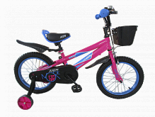 Двухколесный велосипед детский диаметр колес 18 / фиолетовый					