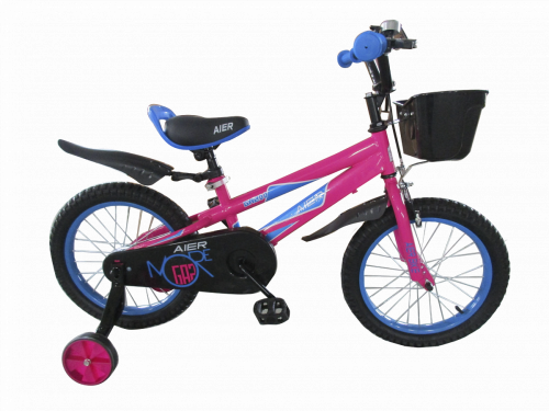 Двухколесный велосипед детский диаметр колес 18 / фиолетовый