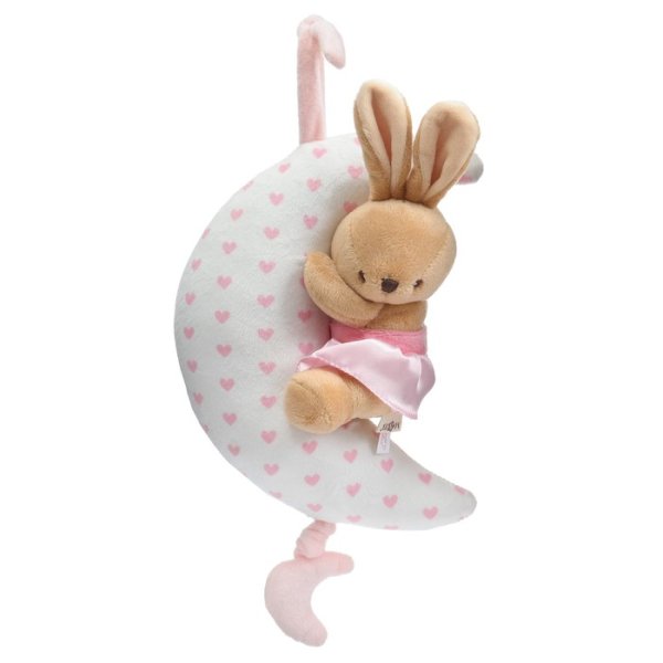 Подвеска музыкальная «Зайка на луне», заводная, на кроватку, коляску, Mum&Baby 9912198