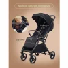 Детская прогулочная коляска KIDZI Breezy (Black)