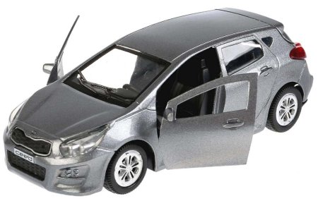 Технопарк Металлическая модель KIA Ceed / цвет серый