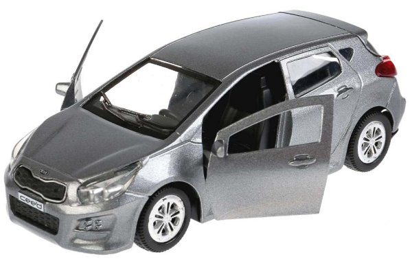 Технопарк Металлическая модель KIA Ceed / цвет серый