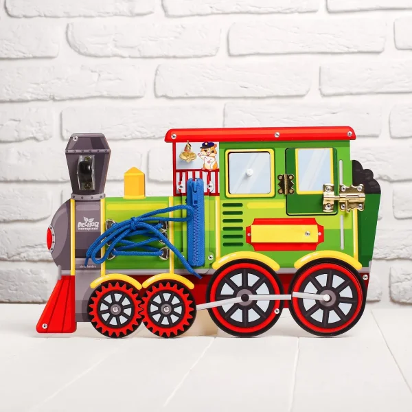 Лесная мастерская Бизиборд "Зелёный паровоз"  4276092