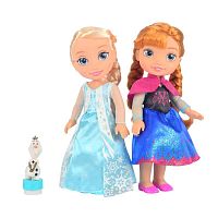 Набор кукол Disney "Холодное Сердце: Эльза, Анна и Олаф" (35 см, подвижые)					