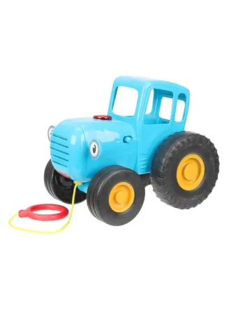 Умка Каталка С ПРИЦЕПОМ + лошадка 20 песен,фраз, звуков СИНИЙ ТРАКТОР в кор. ,в кор.24шт