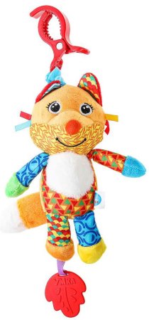 Умка Текстильная игрушка-подвеска с вибрацией «Лисичка»