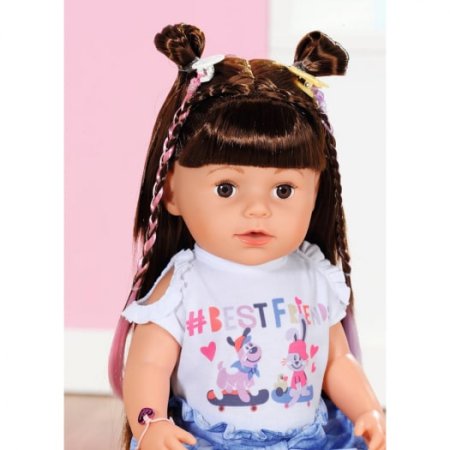 BABY born Интерактивная кукла Сестричка Брюнетка 43 см