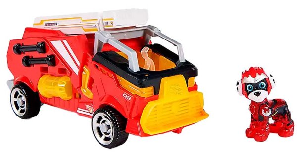 игрушка Paw Patrol Игровой набор Машинка с фигуркой Маршалл,18 см