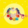 Игрушка развивающая для малышей «Крабик», тянучка с сортерм   9935389