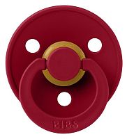 Bibs Пустышка Colour, силикон, 0+ / цвет Ruby (рубиновый)					