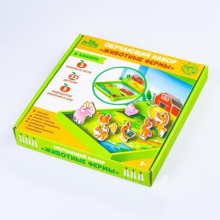 Лесная мастерская Обучающий набор Животные фермы / разноцветный