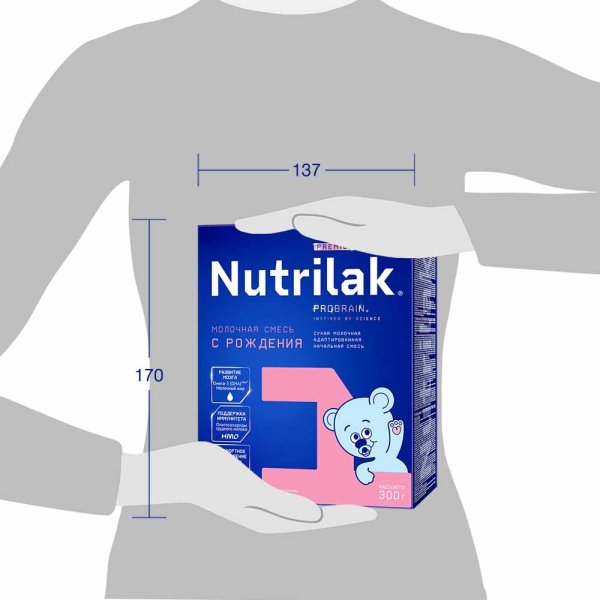 Nutrilak Смесь молочная 1, c рождения, 300 г