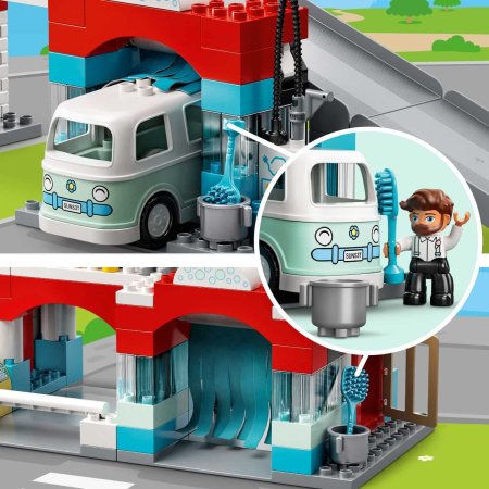 LEGO DUPLO Конструктор "Гараж и автомойка", 112 деталей