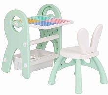 Pituso Стол для конструирования/доска для рисования + стульчик / цвет зеленый					
