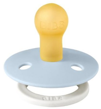 Bibs Пустышка латексная ночная Colour, 0+ месяцев / цвет Glow-Baby Blue (голубой)