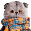 Budi Basa игрушка Басик и шарф в клеточку (В1)