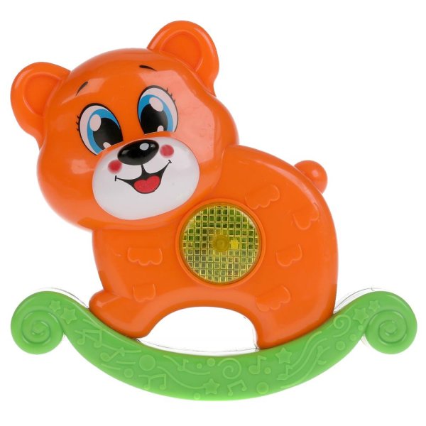  Музыкальная каталка мишка.50 песен,загадок, звуков. свет. Умка в кор.60шт